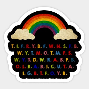 This Is For Rachel Rainbow Sticker